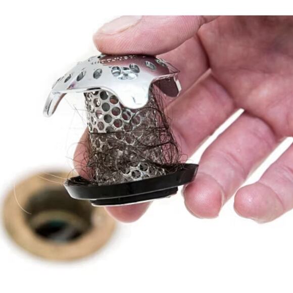 TubShroom Ultra Platinum Bundle Stainless Steel Hair Catcher & StopShroom Plug - Picture 2 of 8